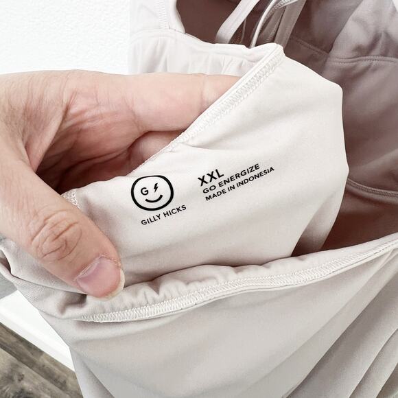 [Gilly Hicks] Gray Active Strappy Back A-Line Dress Built in Shorts NWT Size XXL - Picture 11 of 11